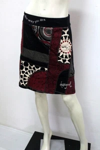 Falda Desigual Mujer S Fantasía Patchwork Multicolor Original Boho Chic - Imagen 1 de 13