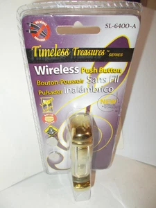 Heath Zenith SL-6400-A Wireless Push Button with Lifetime Finish Solid Brass NOS - Picture 1 of 9