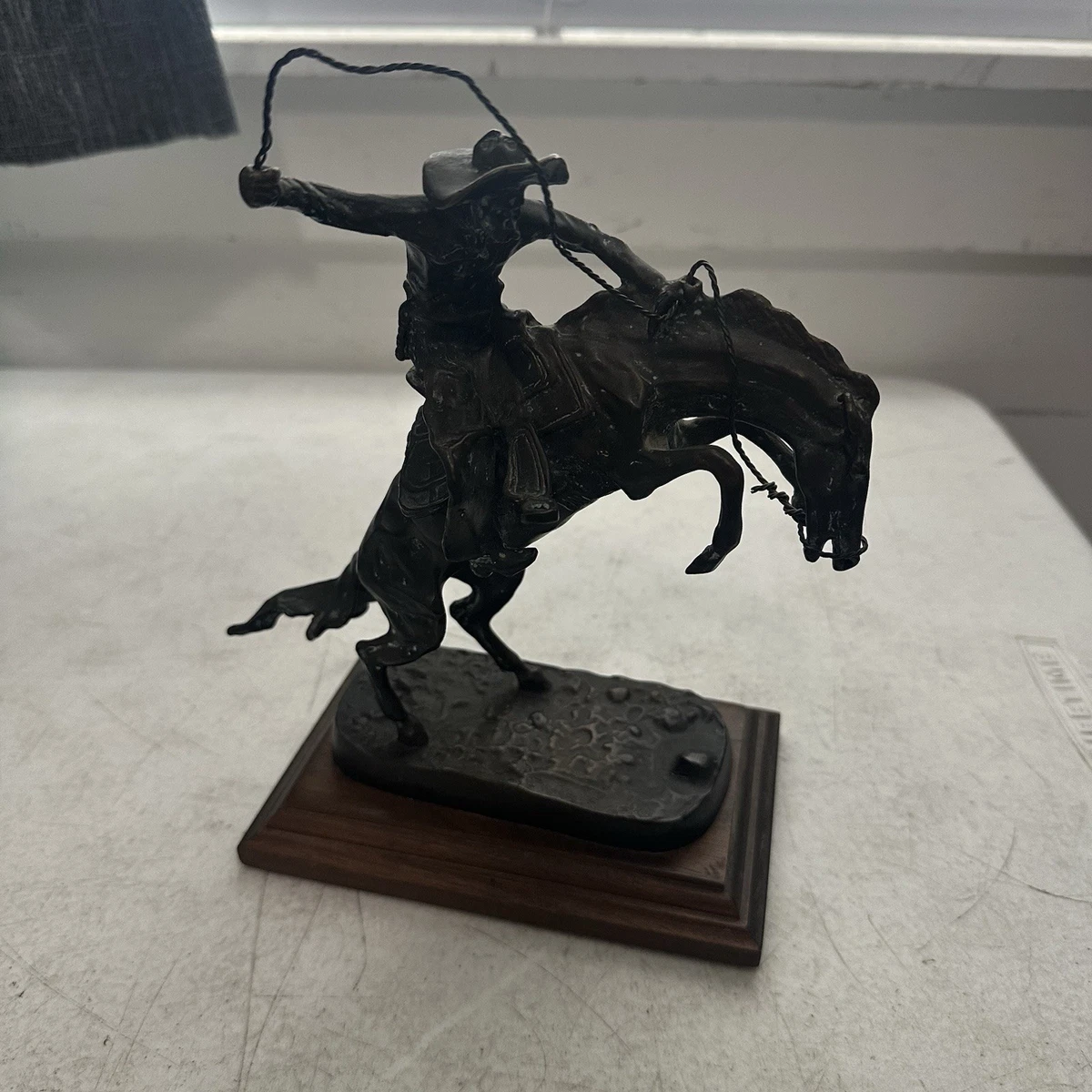 0459 カウボーイ ロデオ ブロンズ 像 フレデリック レミントン 0459