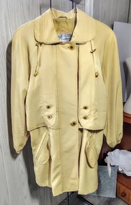 Vintage Gallery Trench Coat Sz 6 XS Classic Tan Well Made Lined - Picture 1 of 19