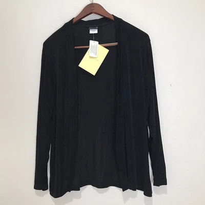 Cárdigan Citiknits Negro Slinky Talla 1X Elástico Viaje QVC Chaqueta de Carrera Nuevo con Etiquetas Foto 1 de 4