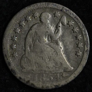 1854-O Seated Liberty Half Dime FINE E837 WSCM - Picture 1 of 2