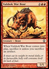 Magic the Gathering MTG Vulshok War Boar (72) Darksteel   LP