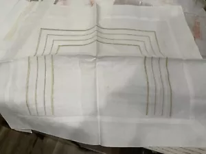 Pratesi Italy NWT 1pc Boudoir Sham 100% Linen White Embroidery 12x16” 75% OFF - Picture 1 of 5