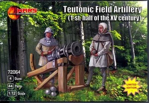 Juego de figuras de Marte 1/72 ARTILLERÍA DE CAMPO TUETÓNICA primera mitad siglo XV - Imagen 1 de 3