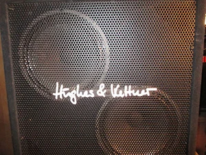 80's HUGHES & KETTNER CAB - 2 x 12" - CELESTION ROCKDRIVER  SPEAKERS - Bild 1 von 2