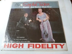 Sophie Tucker – Bigger And Better Than Ever VG++ Mono Mercury Wing Record 1956 - Picture 1 of 4