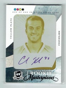 10-11 UD The Cup  Chad Kolarik  1/1 The Cup Printing Plate  Rookie  Auto