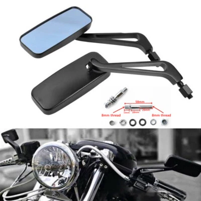 Espelhos laterais asa motocicleta Harley Davidson Sportster 1200 XL1200N XL1200C - Imagem 1 de 4