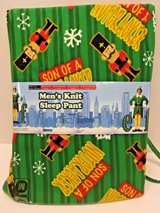 Mens Knit Sleep Pants - MEDIUM 32"-34"  - ELF Son Of A Nutcracker - NEW - Picture 1 of 3