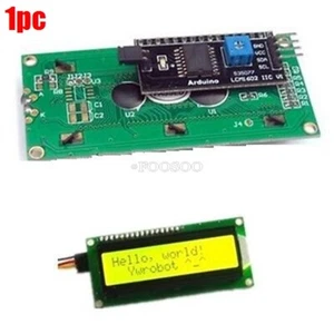 Pantalla Amarilla IIC/I2C/TWI/SPI Interfaz Serie 1602 16X2 Caracteres Lcd Mod ih - Imagen 1 de 2