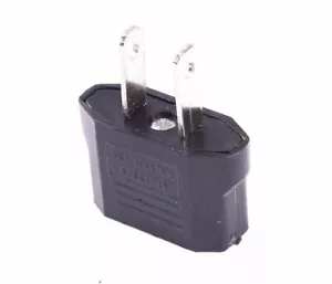 EU European to American US USA Travel Adapter Jack Wall Plug Outlet Converter US - Picture 1 of 4