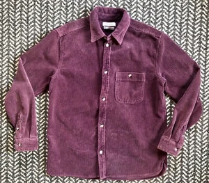 Urban Outfitters UO Mens Purple Thick Corduroy Work Shirt Oversized Size Small S - Picture 1 of 18