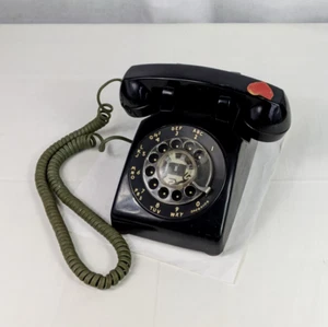 VTG Black Bell System Western Electric Rotary Dial Corded 500 Telephone Phone - Picture 1 of 13
