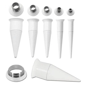 1x oder Set Double Flared Dehnstab Weiß Tunnel Dehnungsstab Dehnset Tunnelset - Bild 1 von 8