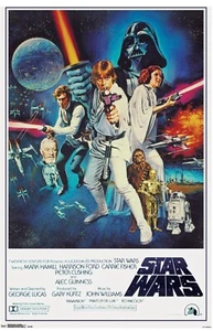 Star Wars 1977 Filmplakat Kunstdruck 11 x 17 Hochglanz 11 MIL Foto Lagerbestand - Bild 1 von 2