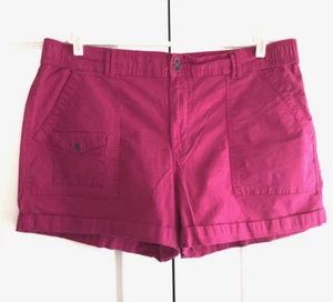 Time and Tru Women's Shorts Size 20 Hot Pink Stretch Elastic Sides at Waist - Picture 1 of 7