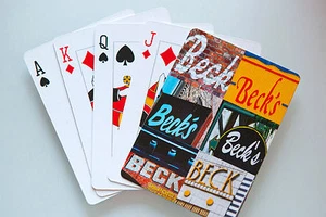 Tarjetas de juego personalizadas con BECK en fotos de signos reales - Imagen 1 de 1