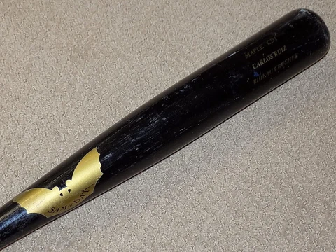 Carlos Ruiz Maple Sam Game Used Bat 2012 Philadelphia Phillies Cover
