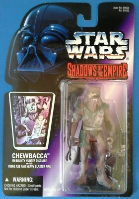 Star Wars Sombras del Imperio Chewbacca en disfraz de cazarrecompensas, tarjeta púrpura Foto 1 de 4