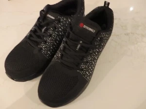 (K) DYKHMILY Hombres Zapatos de Trabajo de Seguridad Puntera de Acero Botas de Trabajo Transpirables Deslizantes - Imagen 1 de 3