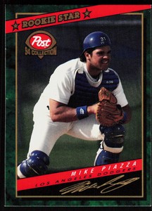 1994 Post Cereal Mike Piazza #1  Baseball  Los Angeles Dodgers