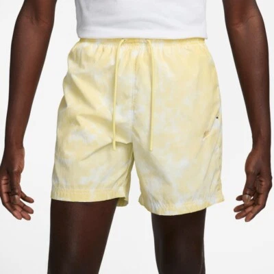 Nike Hombres L Ropa Deportiva Tech Pack Pantalones Cortos Tejidos Amarillo Tie Dye $100 DX0249-706 Foto 1 de 4