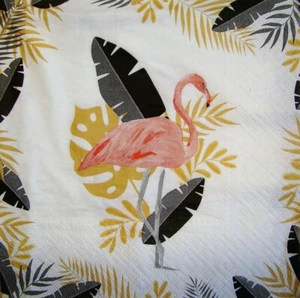 4 einzelne Papierservietten Decoupage Basteln Tisch Flamingo Vogel 79 - Bild 1 von 2