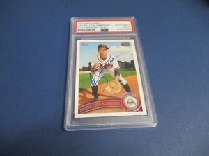 Andrelton Simmons Braves Autographed Signed 2011 Topps Debut Card #207 PSA Slab - Picture 1 of 8