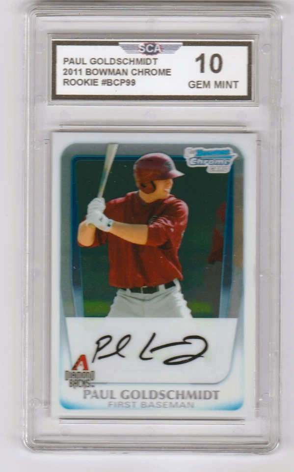 2011 BOWMAN CHROME PAUL GOLDSCHMIDT ROOKIE BASEBALL CD ST. LOUIS CARDINALS - Image 1 of 1