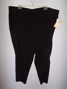 Maggie Barnes Stretch Right Fit by Catherine's Cropped Black Pants - 11 Average - Picture 1 of 2