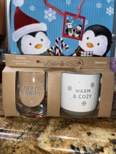 Merry & Bright Holiday Coffee Mug and Stemless Wineglass 2 PC Set - Picture 1 of 5