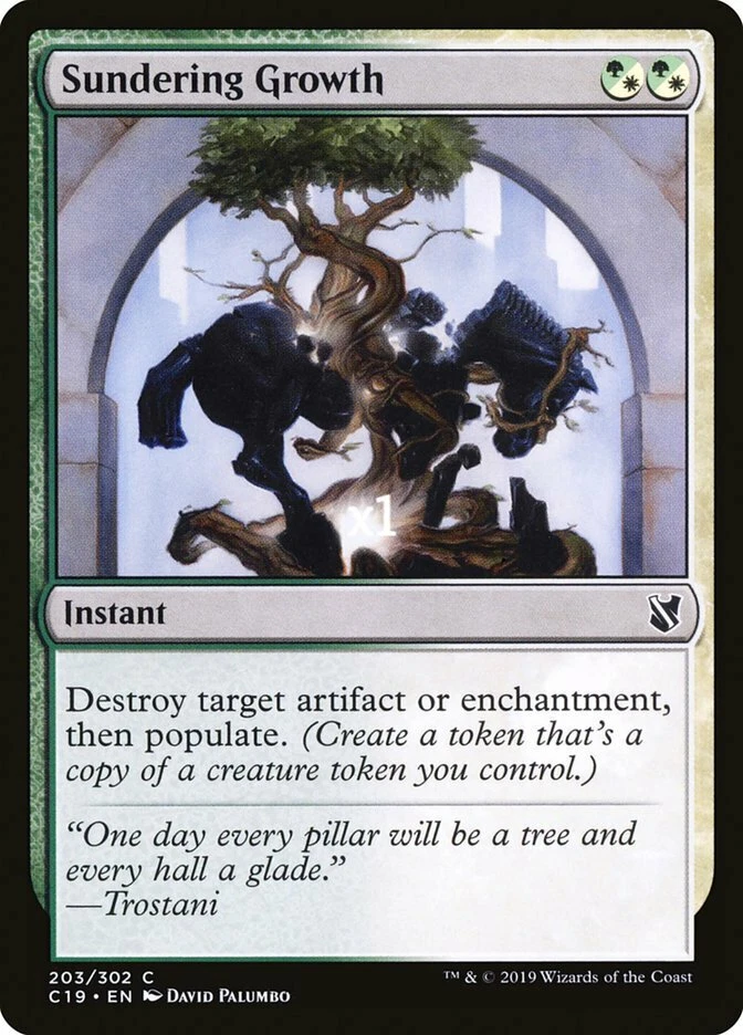 MTG Commander 2019 C19 Sundering Growth MINT - Image 1 of 1