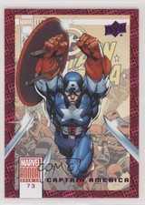 2018-19 Upper Deck Marvel Annual Purple Captain America #73 0bl3