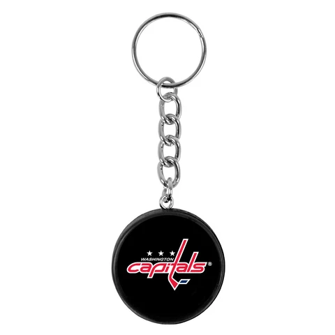 Washington Capitals Mini Hockey Puck Team Logo Keychain Cover