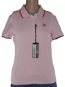 Polo Da Donna Fila 42 M Medium Rosa Manica Corta Cotone Heritage 1973 Maglia - Imagen 1 de 8