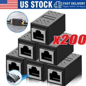 RJ45 Inline Kupplung Cat6/Cat5e Ethernet Netzwerkkabel Extender Stecker Set - Bild 1 von 7