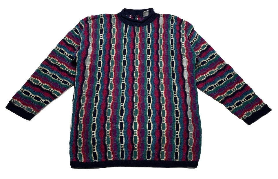 Suéter Estilo Coogie Tejido 3D De Colección Talla Grande Multicolor (Falta Etiqueta de Marca) Foto 1 de 4