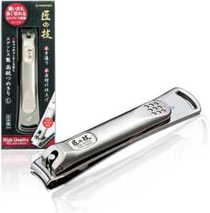 Green Bell G-1114 Artisan Technique Stainless Steel Premium Nail Clippers L Size - Picture 1 of 5
