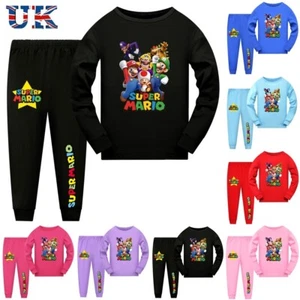 NEW Sleeve T-shirt Pants Suits Casual Top Tracksuit Sets 2-14Y - Picture 1 of 18
