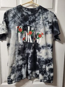 Popular Poison Para Hombres Talla M TOKYO JAPAN KANJI Camiseta Manga Corta Negra Tie Dye - Imagen 1 de 11