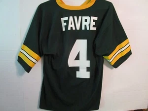 Logo 7 NFL Green Bay Packers Brett Farve #4 Jersey Football Medium - Picture 1 of 7