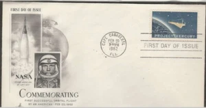 February 20 1962 Project Mercury FDC First Day . - Picture 1 of 1