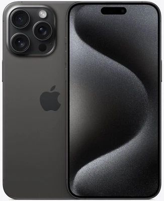APPLE iPhone 15 Pro Max 5G 256 GB 6,7 Zoll 48 MP titan schwarz MU773ZD/A B-Ware - Bild 1 von 3