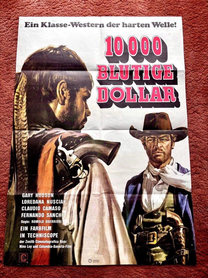 10.000 blutige Dollar Kinoplakat Poster A1, Western, Gary Hudson - Bild 1 von 1