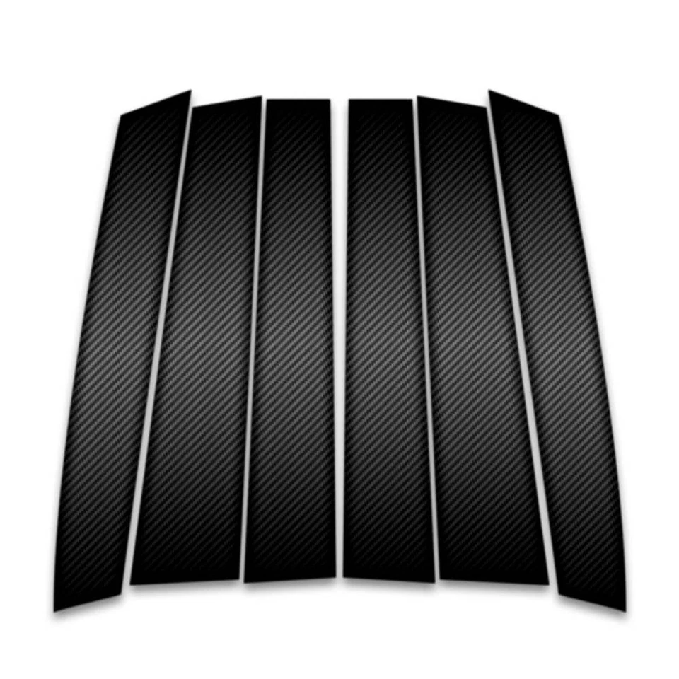 6pc Carbon Fiber Pillar Post Trim w/Diagonal fits 2000-2010 Chrysler PT Cruiser Foto 1 de 1
