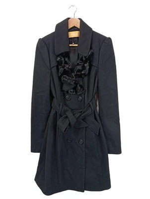 BIBA Abrigo de lana Mujeres Abrigo Talla EU 38 negro look casual - Imagen 1 de 4