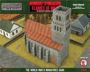 Flames of War Caen Church Terrain By Battlefront BB208 Prepainted - Picture 1 of 4