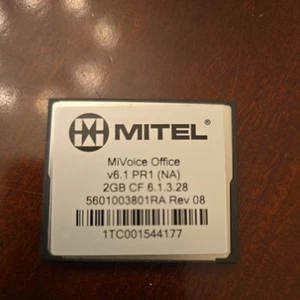 Mitel MiVoice Office 5601003801RA Rev 08 v6.1 PR1 2GB CF 6.1.3.28 NA - Afbeelding 1 van 2