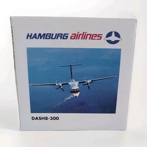 HERPA WINGS 510004 DASH8-300 HAMBURG AIRLINES SCALE 1:500 DIE-CAST MODEL PLANE   - Picture 1 of 10
